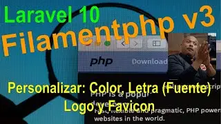 2.- Customize the color, font, logo, and favicon / Filamentphp v3 - Laravel v10