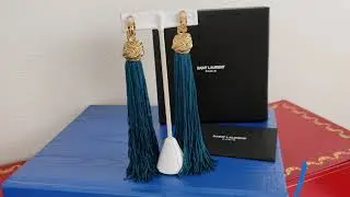 3. YSL Saint Laurent Loulou earrings и Kenneth Jay Lane Cameo Брошь камея