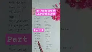 20 Classroom Instructions #bahasainggris #bahasainggrispemula #belajarbahasainggris#instructions