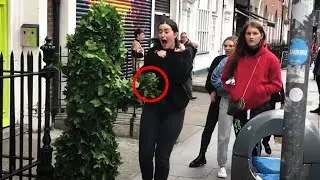 BUSHMAN PRANK | TREE MAN SCARE PRANK REACTIONS 2025
