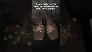 Meesho Pe Itne Saste Heels?! 😱✨ #shorts Link In Description 🖇️
