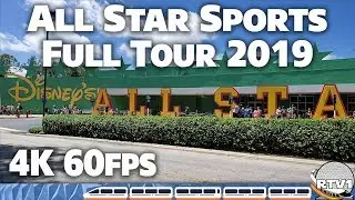 Disney's All Star Sports Resort - Full Tour 2019 - 4K 60fps - Walt Disney World
