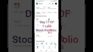 Day 17 of ₹1 Lakh Portfolio 📊 | Real Gains, Real Learning 🚀 #GrowFromZero