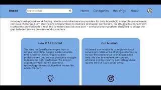 Uneed App UX Design | On-Demand Service Marketplace UI/UX Case Study | Student work-JIDA Kanpur