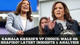 Kamala Harris's VP Choice: Walz or Shapiro? Latest Insights & Analysis | #usayznews #kamalaharris