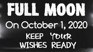 Full Moon on 1 October 2020