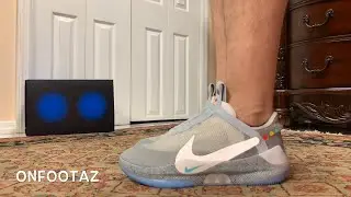 Nike Adapt BB MAG Wolf Grey On Foot