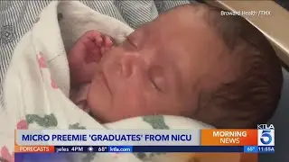 Micro-preemie baby finally 'graduates' from NICU