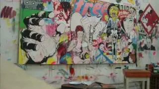 'Trapped in The Center of The Universe' painting by Ben Frost
