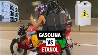 Consumo Factor 150 - Etanol  vs  Gasolina Aditivada