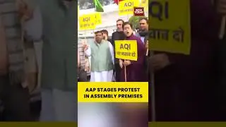 AAP Stages Protest in Delhi Assembly Premises Over The Issue of Air Pollution | India Today