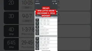 Pcso official Lotto Result 9pm draw tonight December 2, 2024 Monday - #lottoresult #lottorecaptoday
