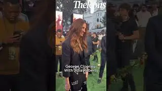 George Clooney And Julia Roberts Reunites In Paris During A Festival🗽#juliaroberts #georgeclooney