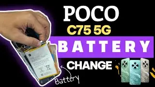 Замена аккумулятора Poco C75 5G | как заменить оригинальный аккумулятор poco c75 | hello phones