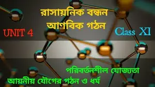 Class 11 : রাসায়নিক বন্ধন ও আণবিক গঠন|Variable valency|Structure and properties of ionic compound