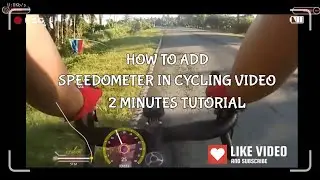 How to add speedometer into your video (2 Minutes Tutorial) #tips #how #howto #video #cycling