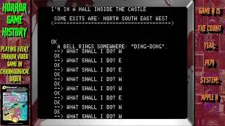 Playing EVERY Horror Video Game - #15 - The Count (1979) - Apple II