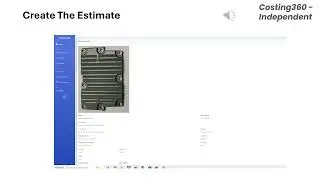 Video 2   Making an Estimate in Costing 360
