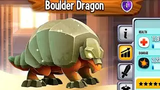 Dragon City BOULDER DRAGON | Dragon City [Exclusive Dragon] Feeding + Battle | Boulder Dragon
