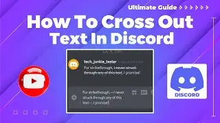 How to cross out text in discord 2024 (Discord Text Mastery)
