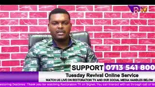 LIVE// Topic: Tuesday Revival Online Service,   Apostle James Kithiia