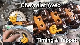 Chevrolet Aveo engine Timing and Tappet Adjustment #viral #carautocare #car #viralvideo #engine