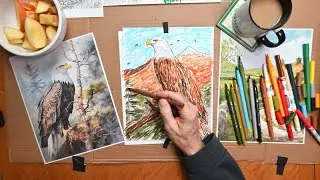 Coloring an American Eagle | Relaxing Art for Stress Relief & Focus