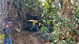 pa carregadeira wa200 komatsu limpando estrada