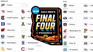 Bracketology 2024: College Basketball Tournament Predictions & Completed Bracket #4