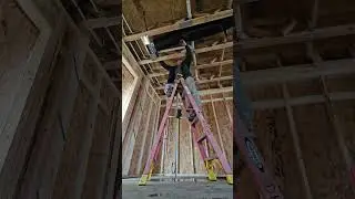 Installing pee trap for shower drain. 