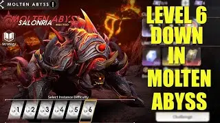 Knocking Out Level 6 Of The Molten Abyss - Use This Team To Get The Newest Gear In Eternal Evolution