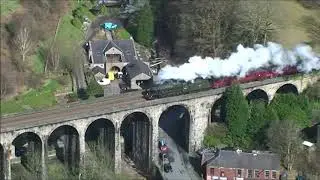 45562 Alberta on Cotton Mills Express climbs to Copy Pit summit 29/2/20