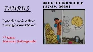 TAURUS; GOOD LUCK AFTER TRANSFORMATION! (Feb. 17-29, 2020)