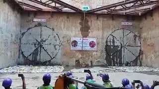 Twin TBM breakthrough at ahmedabad by afcons