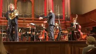 French horn with orchestra. 