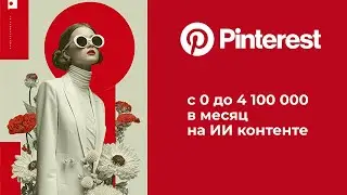 Pinterest. с 0 до 4 100 000 в месяц на ИИ. Трафик с Pinterest 2026: Схема перелива в Telegram.