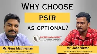 Decoding PSIR : Expert Guidance for UPSC Mains | Mr. John Victor