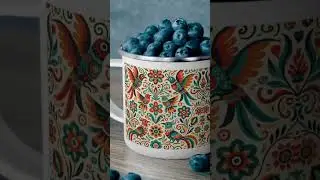 Colorful Floral Enamel Camping Mug &ndash; Inspirational Boho Drinkware for Outdoor Lovers