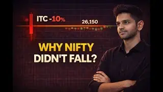 Акции ITC обвалились на 10% | Почему индекс Nifty остался неизменным? Полная правда о рынке.