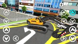New 2026 Yellow Excavator For Parking - 3d Driving Class android game Car Game #gameplay #cargame