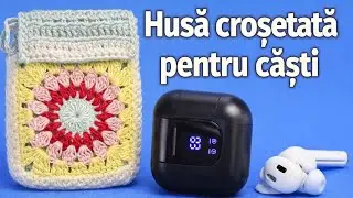Husă croșetată pentru căști 🎧 | Crochet Earbuds Case | Handmade