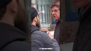 Мужчина НАПАДАЕТ на оператора на глазах у полиции 😨