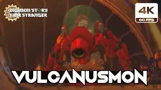 Digimon Story: Time Stranger - Vulcanusmon Boss Fight (4K 60 FPS PC)