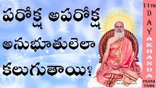 11th Day: పరోక్ష అపరోక్షానుభూతులెలా కలుగుతాయి?  - Mukha Mukhi - Siddhayogi Dr. Swami Antarmukhananda