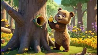 Three Little Bears in the Forest | Fun Adventure Song for Kids | Playful Nursery Rhyme