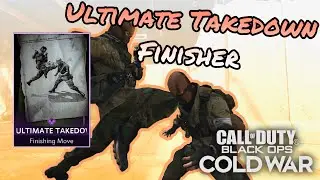 Ultimate Takedown Finishing Move (STRIKING DISTANCE BUNDLE) | Black Ops Cold War | Season 1