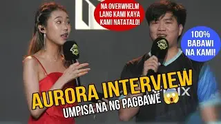 AURORA interview matapos manalo, DEMONKITE na overwhelm lang kaya natalo!