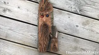 How I carve a woods spirit