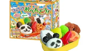 Panda Bento box DIY Mini Candy Kracie Poppin Cookin Japanese Kit たのしいおすしやさん