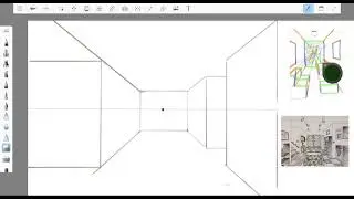 kamer en trap in perspectief